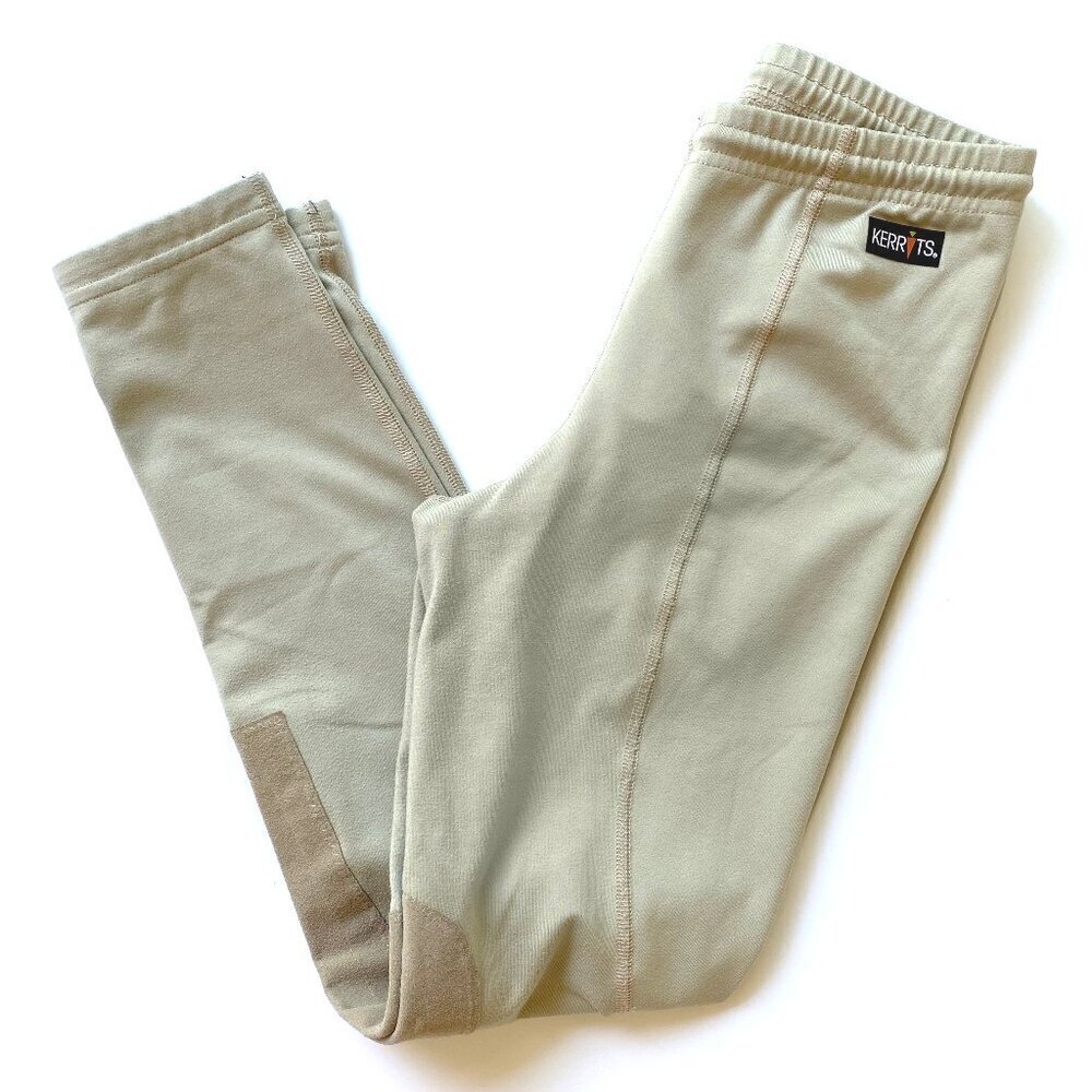 Kerrits Youth XL 16-18 Knee Patch Riding Tights Tan
